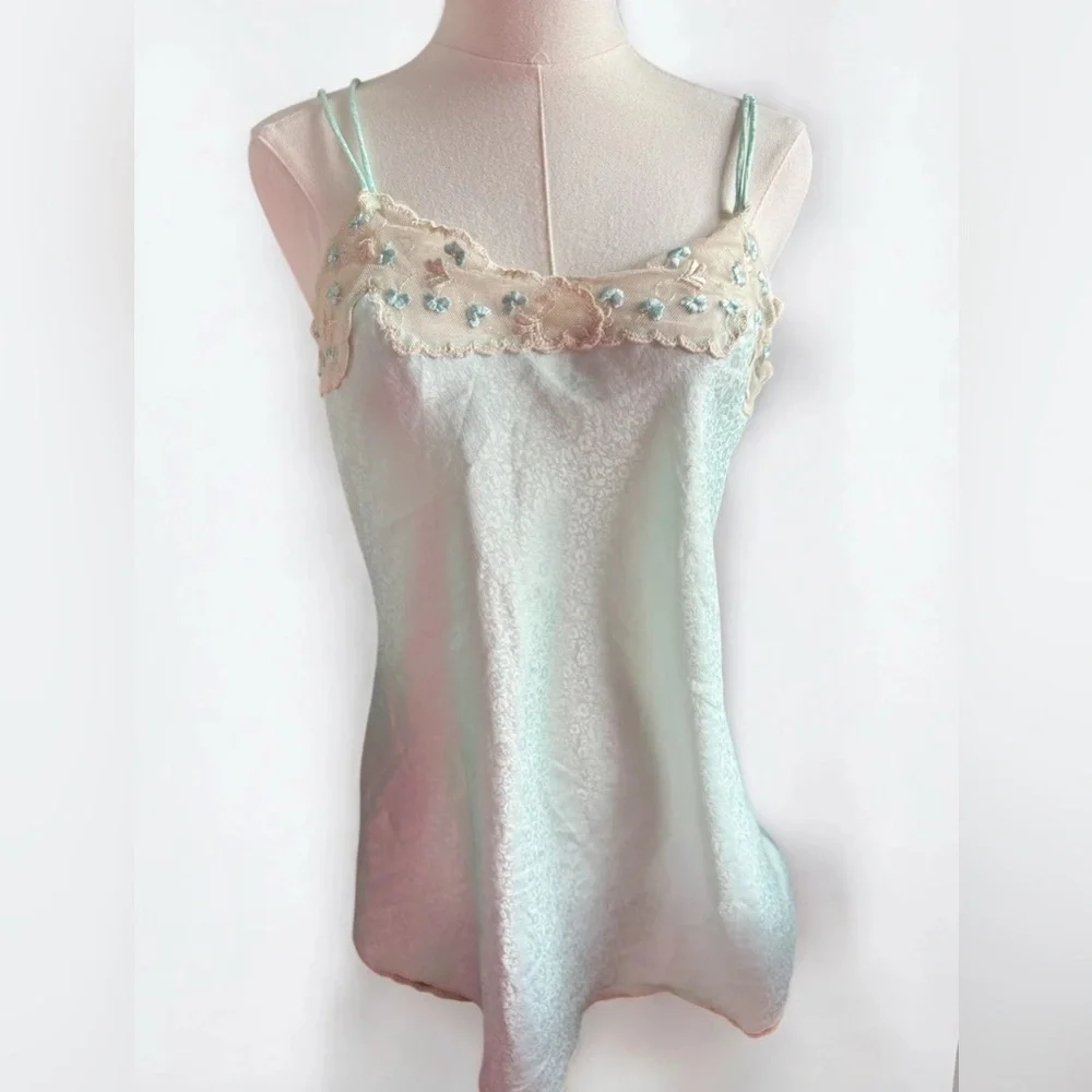 Vintage Victoria's Secret Crown Label‎ 90's Slip Dress Fairycore Sz Medium USA